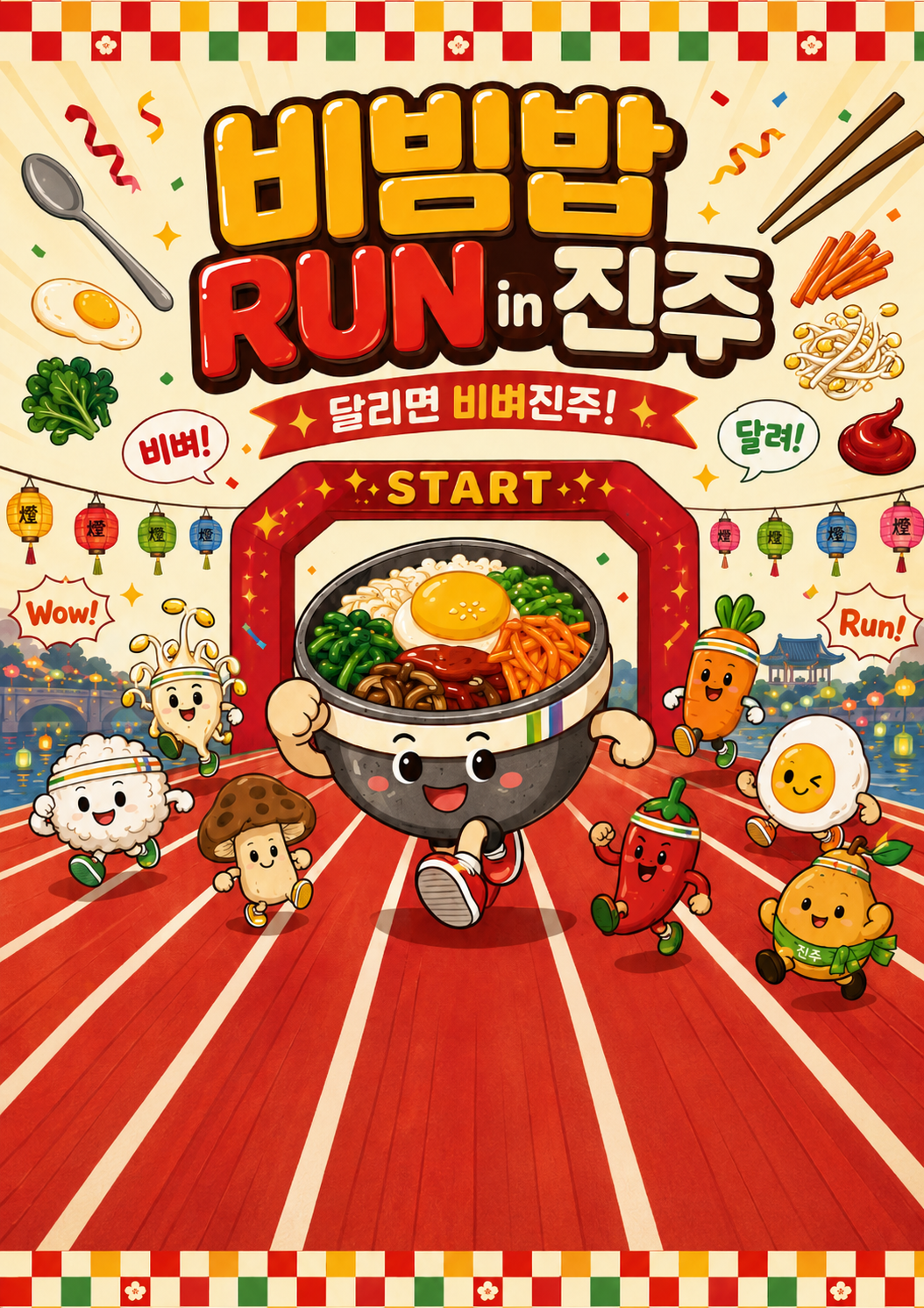비빔밥RUN 진주 포스터
